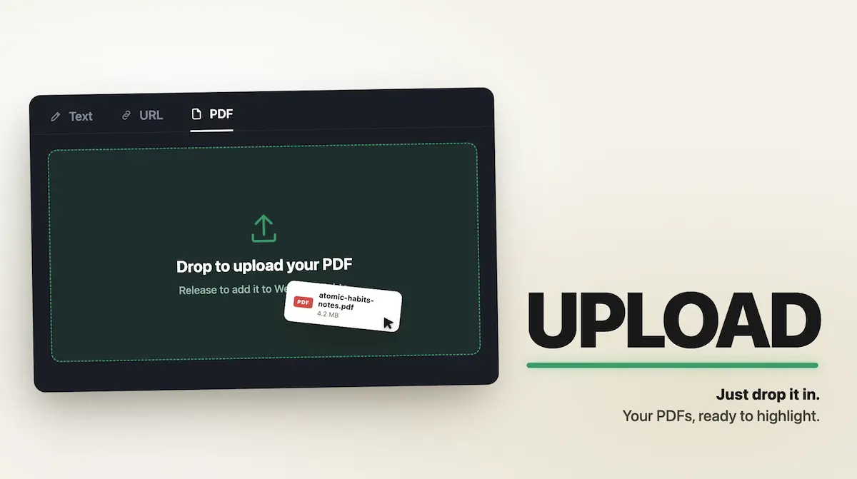 Upload PDFs to Web Highlights
