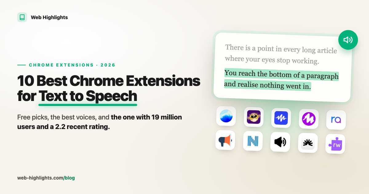 10 Best Chrome Extensions for Text to Speech
