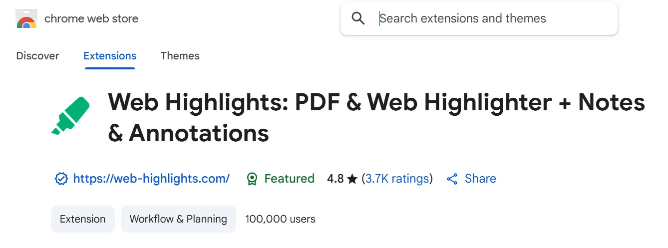 Web Highlights&nbsp;Average Rating